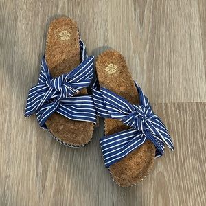 Scotch & Soda YOLIN Mules white/blue striped Size 39 / 8.5